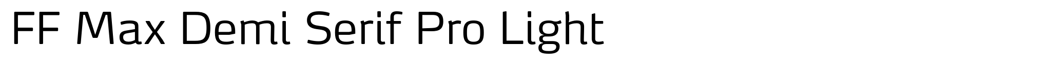 FF Max Demi Serif Pro Light image